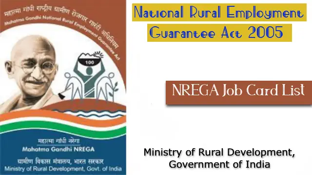 NREGA Job Card List Odisha Check