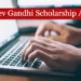 Rajeev Gandhi Scholarship Apply