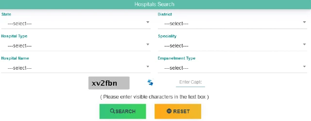 hospitals search engine